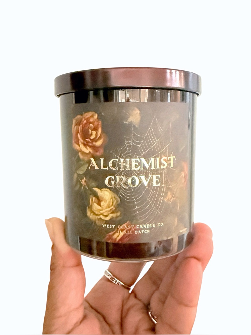 Leoben Company Alchemist Grove Scented Candle - Floral Dark Label